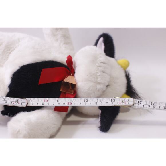 Caltoy Jangles Cow Medium Plush, Copper Bell, White Black Body, ~ 251016-WH 1378 - Picture 4 of 4